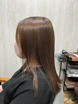 テーラヘアー 古淵店(TELA HAIR) ミディアムロング×チョコレートカラー