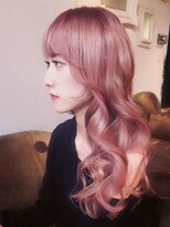 ブロック ジャポン(bloc japon)&nbsp;ピンクヘアーピンクベージュピンクミルクティー顔周りレイヤー