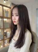 コテ巻き風パーマパーマロング韓国風パーマデジタルパーマ