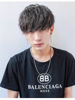 シン(syn)&nbsp;サイドパートショートテクノクラウドマッシュセミウエット