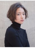 大人かわいいエアリーショートボブ