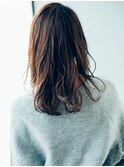 セミウェットウェーブ♪大人かわいい♪ココアブラウン