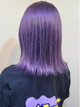リリー シブヤ(Lilly shibuya) 【Lilly渋谷】#ビビッド#パープル#切りっぱなし#ボブ