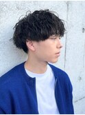 ツイストスパイラルパーマツーブロック