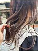 ピンクブラウン×インナーベージュ