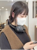 モードに大人可愛いダークアッシュイメチェンボブ