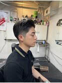 波巻き束感ショートツーブロックマッシュアップバングコンマヘア