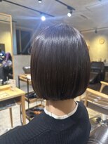 ベルプロッドバイアルター 千葉(bel. prod by aL-ter)&nbsp;【bel.高野】黒髪/グレーベージュ/レイヤーロング/前髪パーマ