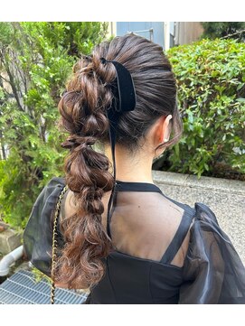 ブリエ(briller) MANAMI/あみおろしポニー/ベロアリボン