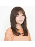 ミディアムヘア/ショコラベージュ/ボブルフ/新宿駅
