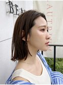 広尾 恵比寿 麻布 ボブ ミディアム 切りっぱなし