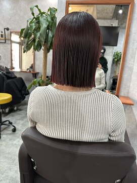 シールドヘアー 沖縄 新都心(C'LD Hair) 切りっぱなしボブ/ストレートボブ/ぱつっとボブ/小顔ボブ