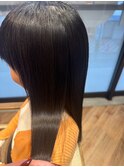 つるんとした指通りの髪質改善TR＋ストレート/縮毛矯正4