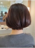 丸みショートボブ　絶壁解消ヘア　ふんわりショートボブ
