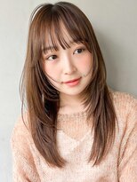 美髪こなれヘアデジタルパーマワイドバング