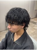 マッシュウルフ/波巻き/波巻きツイストスパイラル/メンズ