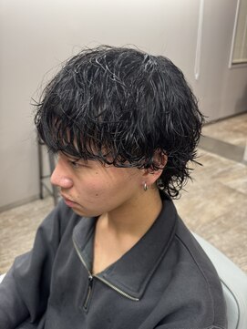 レーヴバイリコ 三軒茶屋(Reve by liko) マッシュウルフ/波巻き/波巻きツイストスパイラル/メンズ