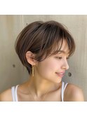 【monde】大人ショート×センターパート×暗髪カラー