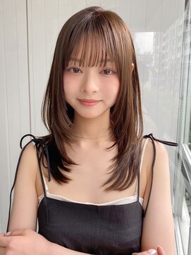 エトラ 渋谷店(etora) 小顔 前髪 レイヤーカット くびれヘア ハイライトカラー"