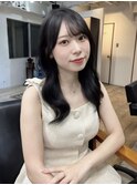 透けるグレージュ