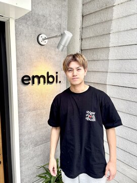 エンビ(embi.) メンズミルクティーベージュ