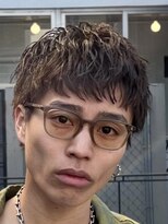 フィフス(fifth) 原宿短髪メンズショートカット緩めツイストスパイラルパーマ茶髪