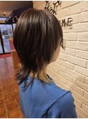 マッシュウルフ×インナーカラー
