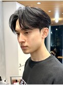 毛流れセンターパート