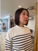 オアシス(oasis)&nbsp;【oasisマミ】切りっぱなし大人小顔ボブ/透明感ベージュカラー