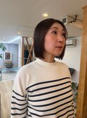 【oasisマミ】切りっぱなし大人小顔ボブ/透明感ベージュカラー