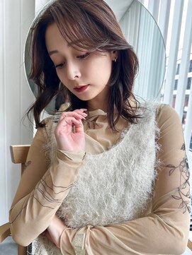 ソラ 表参道(SORA) 【MOMONE】ミディアムレイヤーこなれ感表参道ココアカラー