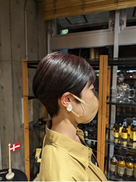 オーガニックエコ 川越(organic+eco) 20代30代かわいい大人ブラウンショートボブ