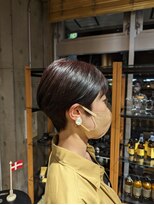 オーガニックエコ 川越(organic+eco) 20代30代かわいい大人ブラウンショートボブ
