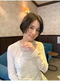 ●杉浦大人ガーリー/白髪前髪/ショートボブ/30代40代50代/銀座