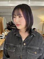 ハク メゾン(HaKU maison) ミディアムレイヤー/ミディアムレイヤー/ブリーチデザインカラー