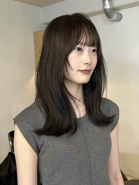 ベンジー 薬院大通店(benji) 大人グレージュカラー/ミディアムヘア