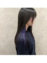 アカヒゲ 新札幌店(AKAHIGE)&nbsp;インナーカラー／パープル／ブリーチ／イヤリングカラー