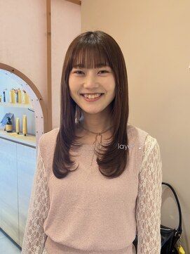 メルト 西梅田店(melt) 柔らかブラウンカラーの愛されレイヤースタイル