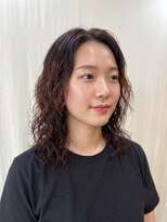 ココカラヘアー ニコ(cococara hair nico)&nbsp;カーリーパーマ/オレンジブラウン