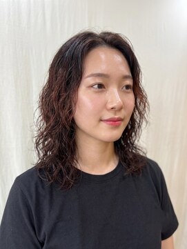 ココカラヘアー ニコ(cococara hair nico) カーリーパーマ/オレンジブラウン