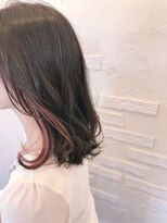リンネ ヘアサロン(linne hairsalon)&nbsp;イヤリングカラー☆ピンク