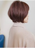 エアリ-感とメリハリの前下がりボブ/アースカラー