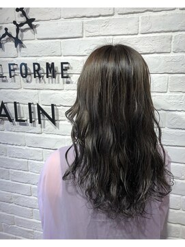 ヘア スパ ビューティー エールフォルム(HAIR SPA BEAUTY YELLFORME) 透明感オリーブグレージュ×ルーズウェーブ