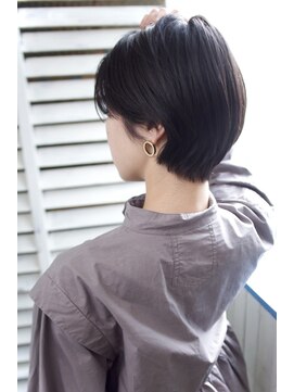 アール 北千住店(ar) 前髪なしショート/ハンサムショート/ネイビーアッシュ/髪質改善