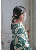 ノード(NODO)&nbsp;【卒業式】袴のポニーテールアレンジ