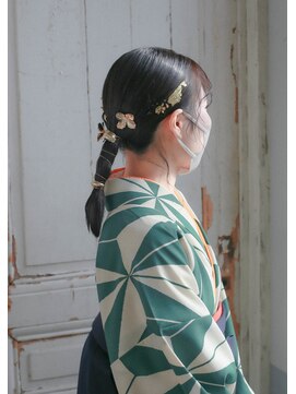 ノード(NODO) 【卒業式】袴のポニーテールアレンジ