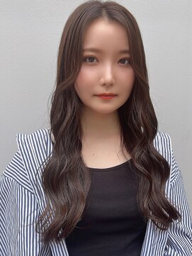 ロンド ストラーダ 心斎橋(Lond strada) 韓国前髪顔周りロング×インナーグレージュ[心斎橋/髪質改善]