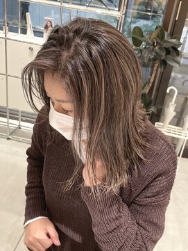 ステアケース 武蔵小杉店(stair:case) 脱白髪染めハイライトブラウンベージュ30代40代50代