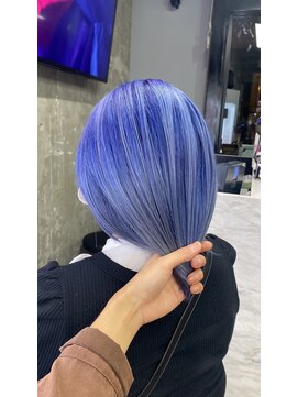 セレーネヘアー(Selene hair) Navy × Blue silver