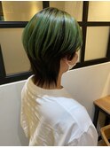 マッシュウルフ×デザインカラーグリーン【weaves-SETAGAYA-】
